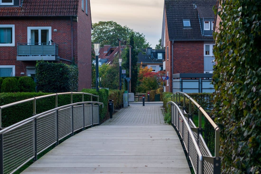 Wohnsiedlung mit Gärten in Riegelsberg — Sitz von ML Hausmeisterservice